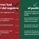 Trasforma i tuoi pensieri dal negativo al positivo